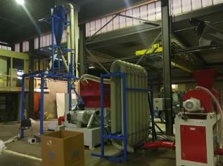 欧洲,荷兰Transportbedrijf  Meens薄膜料在线挤干回收机组案例